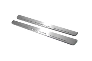 Illuminated LED Door Sill Tread Plates Opel Insignia I 2008-2017 With Insignia Logo Opel Led Door Sills opdesign