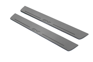 Illuminated LED Door Sill Tread Plates Mazda CX-5 II 2017+ With CX-5 Logo Mazda Led Door Sills opdesign