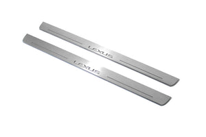 Lexus IS IV 2020+ LED Door Sills Illuminated Scuff Lexus Logo Stainless Steel Entry Guards Door Sills opdesign