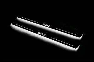 Illuminated LED Door Sill Tread Plates Subaru BRZ 2011+ With BRZ Logo Subaru Led Door Sills opdesign