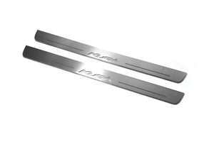 Illuminated LED Door Sill Tread Plates Ford Kuga II 2013-2020 With Kuga Logo Ford Led Door Sills opdesign