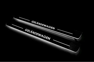 Mercedes G-Class W464 2018+ LED Door Sills Illuminated Scuff Geländewagen Logo Stainless Steel Entry Guards Door Sills Decoin
