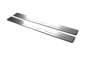 Illuminated LED Door Sill Tread Plates Acura RSX 2002-2006 With RSX Logo Acura Led Door Sills opdesign