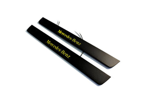 Mercedes GLE Coupe I 2016-2019 Illuminated Matte Sill Plates with logo Mercedes-Benz Mercedes Led Door Sills PRO decoinfabric