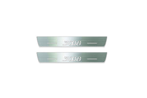 Peugeot 3008 I 2009-2016 LED Door Sills Illuminated Scuff 3008 Logo Stainless Steel Entry Guards