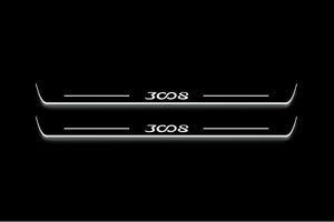 Peugeot 3008 II 2016+ LED Door Sills Illuminated Scuff 3008 Logo Stainless Steel Entry Guards Door Sills Decoin