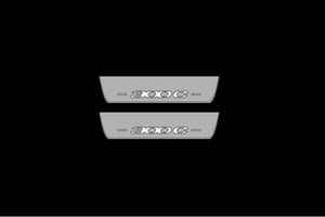 Illuminated LED Door Sill Tread Plates Chrysler 300C II 2011-2023 With 300C Logo Chrysler Led Door Sills opdesign