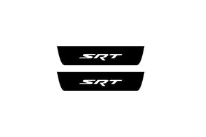 Chrysler 300C II 2011-2023 Illuminated Matte Sill Plates with logo SRT Chrysler Led Door Sills PRO opdesign