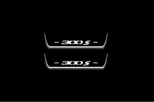 Chrysler 300C II 2011-2023 LED Door Sills Illuminated Scuff 300S Logo Stainless Steel Entry Guards