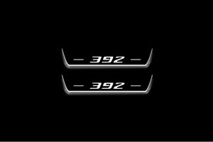 Dodge Charger 2011-2023 LED Door Sills Illuminated Scuff 392 Logo Stainless Steel Entry Guards Door Sills Decoin