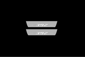 Dodge Charger 2011-2023 LED Door Sills Illuminated Scuff 392 Logo Stainless Steel Entry Guards Door Sills Decoin