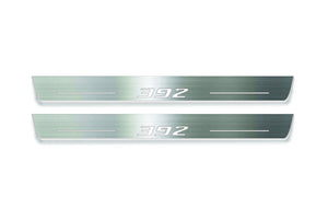 Dodge Charger 2011-2023 LED Door Sills Illuminated Scuff 392 Logo Stainless Steel Entry Guards Door Sills Decoin