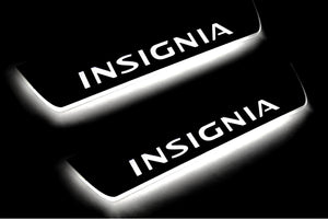 Illuminated LED Door Sill Tread Plates Opel Insignia I 2008-2017 With Insignia Logo Opel Led Door Sills opdesign