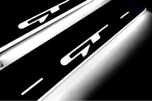 Illuminated LED Door Sill Tread Plates KIA Ceed III 2018+ With GT Logo KIA Led Door Sills opdesign