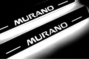 Illuminated LED Door Sill Tread Plates Nissan Murano III 2014+ With Murano Logo Nissan Led Door Sills opdesign
