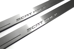 Illuminated LED Door Sill Tread Plates Dodge Charger 2011-2023 With Scat Pack Logo Dodge Led Door Sills opdesign