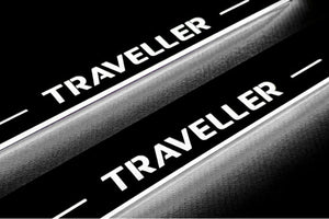 Peugeot Traveller Stainless Steel LED Door Sills – Traveller Logo
