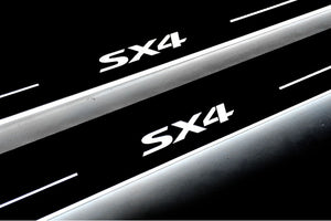 Suzuki SX4 II 2013-2021 Stainless Steel LED Door Sills – SX4 Logo