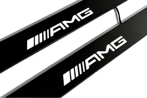 Mercedes GLE I 2015-2019 Illuminated Matte Sill Plates with logo AMG Mercedes Led Door Sills PRO opdesign