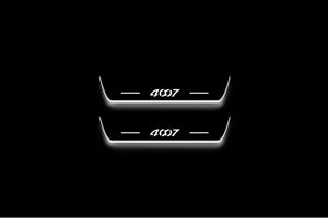 Peugeot 4007 2007+ Stainless Steel LED Door Sills – 4007 Logo