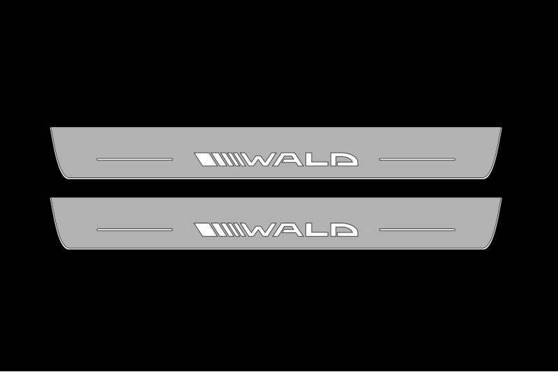 Mercedes G-Class W464 2018+ LED Door Sills Illuminated Scuff Wald Logo Stainless Steel Entry Guards Door Sills opdesign