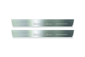 Mercedes G-Class W464 Stainless LED Door Sills – Mercedes-Benz Logo