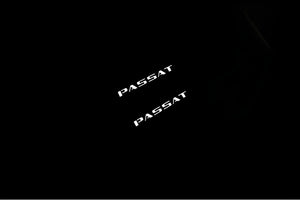 Volkswagen Passat B8 2015-2023 Illuminated Matte Sill Plates with logo Passat Volkswagen Led Door Sills PRO opdesign