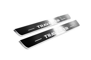 Peugeot Traveller Stainless Steel LED Door Sills – Traveller Logo