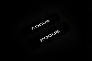 Nissan Rogue II 2014-2021 Illuminated Matte Sill Plates with logo Rogue Nissan Led Door Sills PRO opdesign