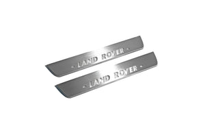 Illuminated LED Door Sill Tread Plates Land Rover Discovery IV 2009-2016 With Land Rover Logo Land Rover Led Door Sills opdesign