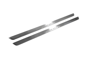 Illuminated LED Door Sill Tread Plates GMC Yukon V 2020+ With Yukon Logo GMC Led Door Sills opdesign