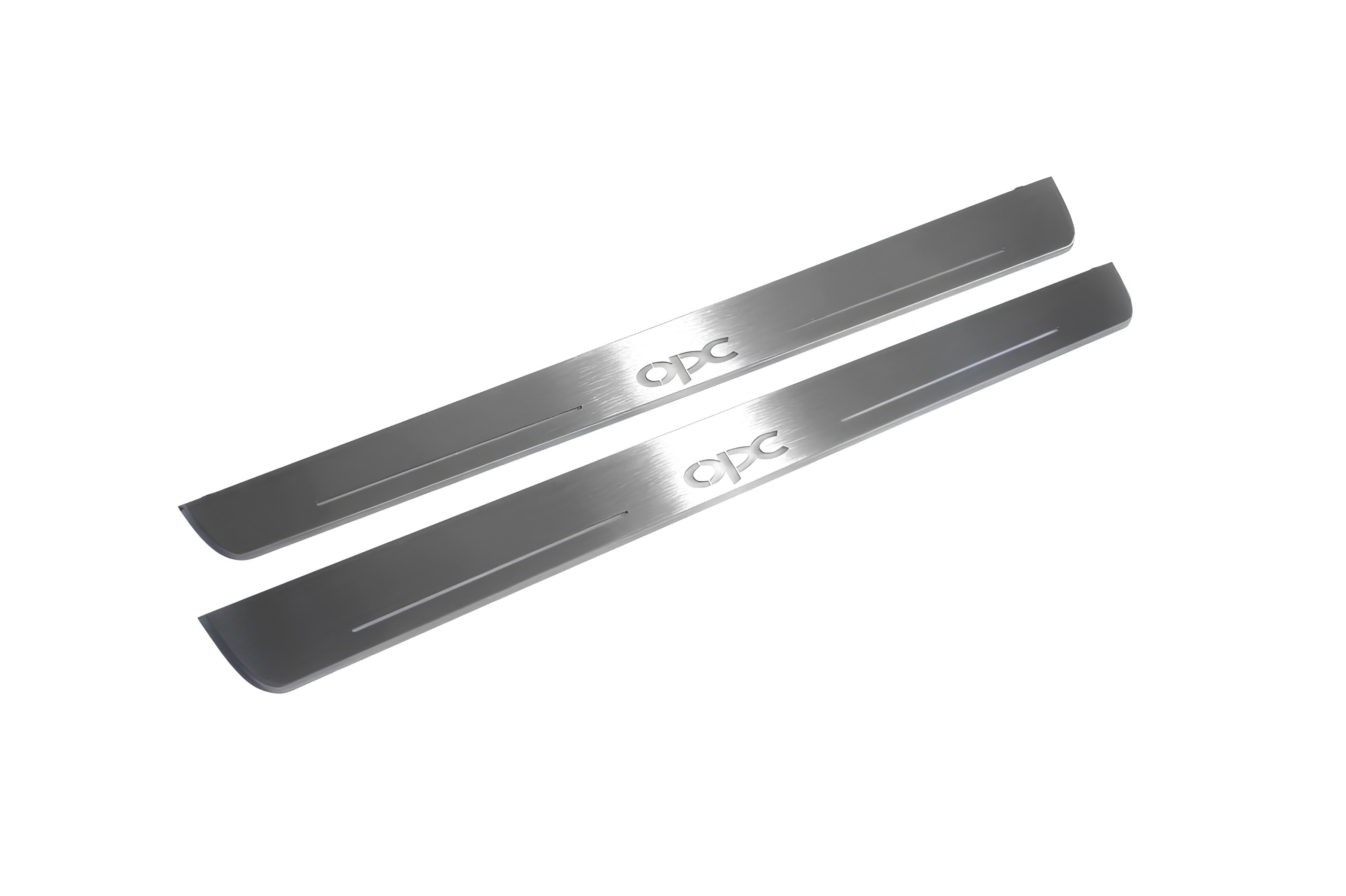 Illuminated LED Door Sill Tread Plates Opel Insignia I 2008-2017 With OPC Logo Opel Led Door Sills opdesign