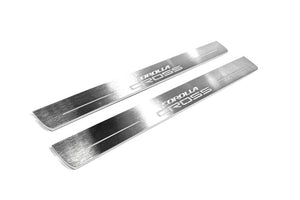 Toyota Corolla Cross Stainless LED Door Sills – Corolla Cross Logo