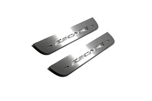 Illuminated LED Door Sill Tread Plates Ford Escape III 2013-2019 With Escape Logo Ford Led Door Sills opdesign