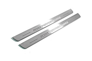 Illuminated LED Door Sill Tread Plates Ford Focus IV 2018+ With Ford Perfomance Logo Ford Led Door Sills opdesign