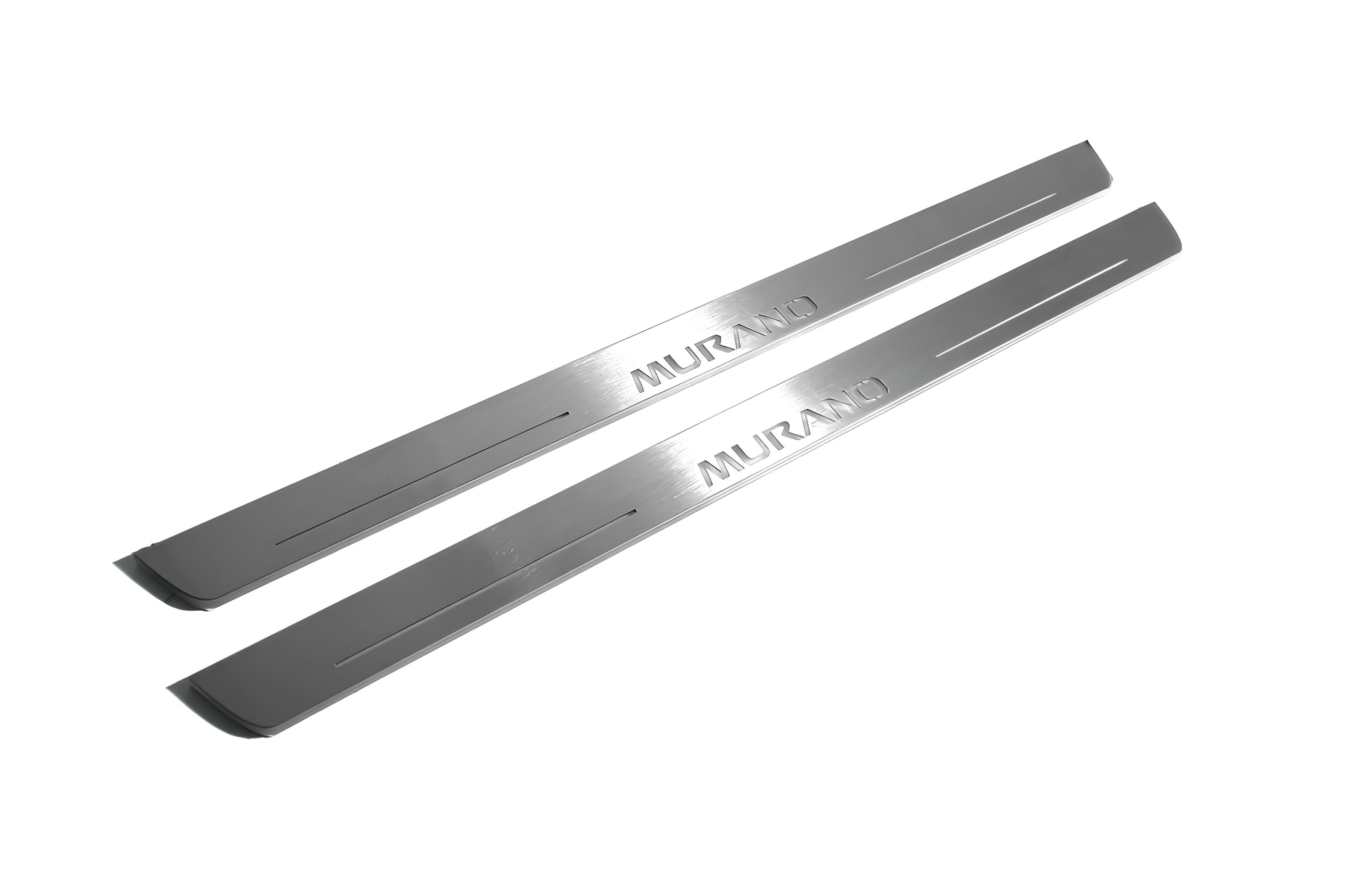 Illuminated LED Door Sill Tread Plates Nissan Murano III 2014+ With Murano Logo Nissan Led Door Sills opdesign