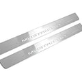 Illuminated LED Door Sill Tread Plates Ford Mustang VI 2015-2023 With Mustang GT Logo Ford Led Door Sills opdesign