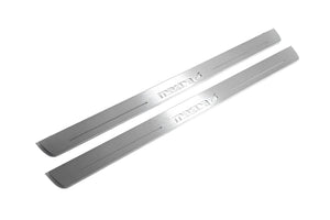 Illuminated LED Door Sill Tread Plates Mazda 6 II 2008-2012 With Mazda 6 Logo Mazda Led Door Sills opdesign