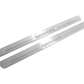 Illuminated LED Door Sill Tread Plates Nissan Qashqai II 2014-2021 With Qashqai Logo Nissan Led Door Sills opdesign