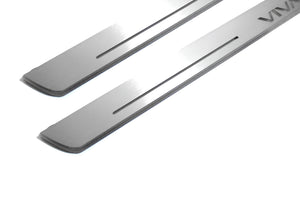 Illuminated LED Door Sill Tread Plates Opel Vivaro I 2001-2014 With Vivaro Logo Opel Led Door Sills opdesign