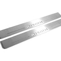 Illuminated LED Door Sill Tread Plates Nissan Patrol Y62 2010+ With NISMO Logo Nissan Led Door Sills opdesign