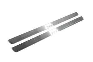 Illuminated LED Door Sill Tread Plates Toyota Camry V70 2018-2024 With TRD Logo Toyota Led Door Sills opdesign