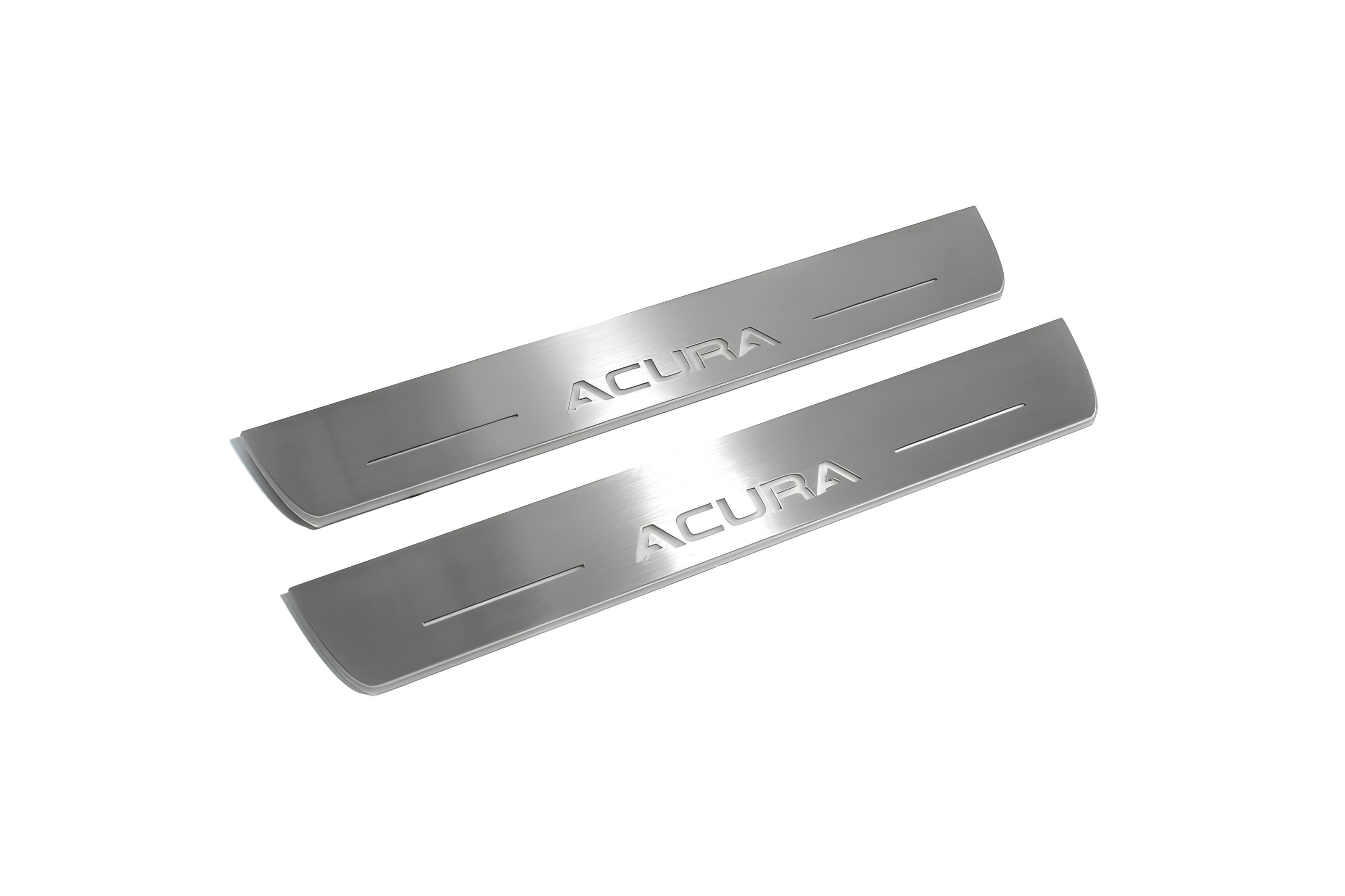 Illuminated LED Door Sill Tread Plates Acura MDX III 2013-2021 With Acura Logo Acura Led Door Sills opdesign