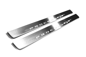 KIA ProCeed III 2018+ LED Door Sills Illuminated Scuff Proceed GT Logo Stainless Steel Entry Guards Door Sills opdesign