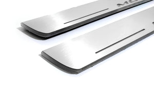 Illuminated LED Door Sill Tread Plates Ford Mondeo V 2014+ With Mondeo Logo Ford Led Door Sills opdesign