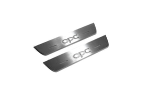 Illuminated LED Door Sill Tread Plates Opel Insignia I 2008-2017 With OPC Logo Opel Led Door Sills opdesign