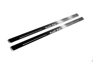 Illuminated LED Door Sill Tread Plates Audi A5 I 2007-2016 With Audi A5 Logo Audi Led Door Sills opdesign