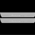Illuminated LED Door Sill Tread Plates BMW 5 G30 2017-2023 With Luxury Line Logo BMW Led Door Sills opdesign