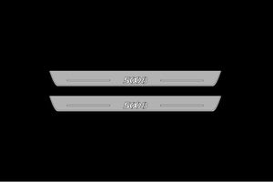 Illuminated LED Door Sill Tread Plates Peugeot 5008 I 2009-2016 With 5008 Logo Peugeot Led Door Sills opdesign