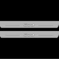 Illuminated LED Door Sill Tread Plates Fiat Fiat 500L 2012+ With 500L Logo Fiat Led Door Sills opdesign